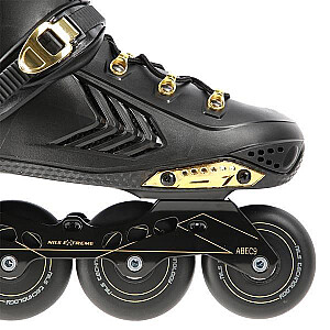 NA20002 BLACK AND GOLD SIZE M. 41 NILS EXTREME SLALOM INLINE SKATES