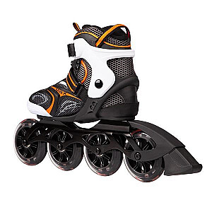 NA1060S BLACK AND ORANGE SIZE M. 39 NILS EXTREME INLINE SKATES