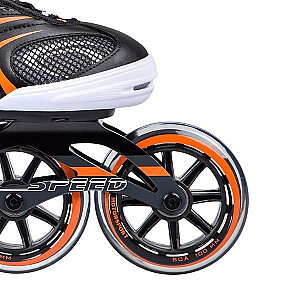 NA1060S BLACK AND ORANGE SIZE M. 39 NILS EXTREME INLINE SKATES