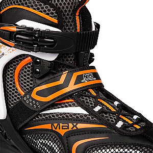 NA1060S BLACK AND ORANGE SIZE M. 39 NILS EXTREME INLINE SKATES