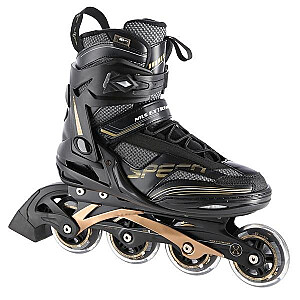 NA2150 BLACK AND GOLD SIZE M. 42 NILS EXTREME INLINE SKATES