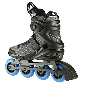 NA14217 BLACK AND BLUE SIZE M. 44 NILS EXTREME INLINE SKATES