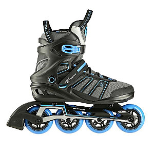 NA14217 BLACK AND BLUE SIZE M. 44 NILS EXTREME INLINE SKATES