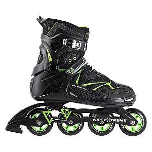 NA9022 BLACK/GREEN SIZE 40 NILS EXTREME INLINE SKATES