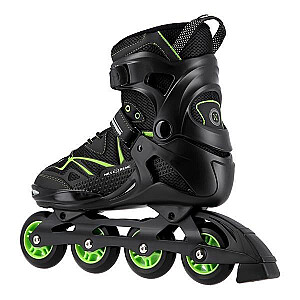 NA9022 BLACK/GREEN SIZE 40 NILS EXTREME INLINE SKATES