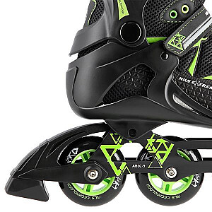 NA9022 BLACK/GREEN SIZE 40 NILS EXTREME INLINE SKATES