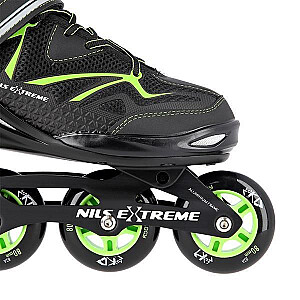 NA9022 BLACK/GREEN SIZE 40 NILS EXTREME INLINE SKATES