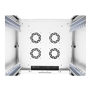 Напольный сетевой шкаф Hyper 19" 32U rack 600x600, дверца передняя стеклянная, серый, 600 кг