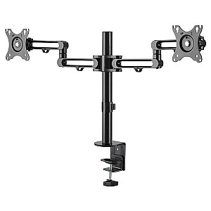 DESK MOUNT DUAL MONITOR ARM/UP TO 32IN MONITORS DUAL SWIVEL