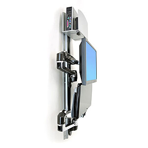 Ergotron LX WALLMOUNT SYSTEM W/CPU HOLD/MED SILV CPU HOLD 32IN 2.3-11KG