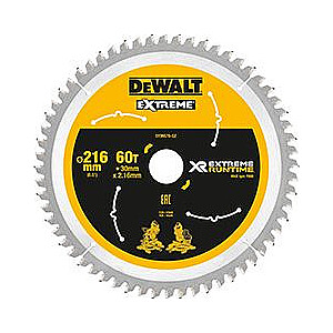 Dewalt ripzāģa asmens 216 mm 60 zobu (DT99570-QZ)