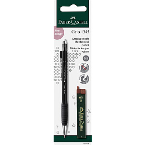 Mehāniskais zīmulis Faber-Castell Grip 1347 0.7mm, tumši zils