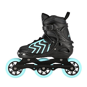 INLINE SKATES NILS EXTREME NA19318 BLACK-TURQUOISE SIZE. M (35-38)