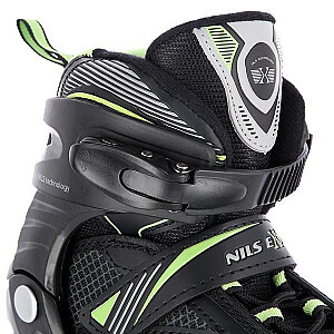 NILS EXTREME ROLLER SKATES NA9080 BLACK-GREEN SIZE. S (31-34)