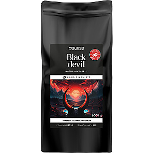 4 Кофейные зерна Swiss Black Devil, свежеобжаренные, 1 кг