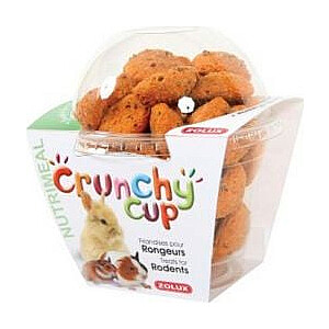 Zolux CRUNCHY CUP CANDY gardums grauzējiem burkāni/linsēklas 200g