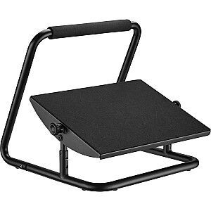 Powerton Ergonomiska pēdu pamatne, Izvelkamas kājas, Melns, Tērauds, 25kg kravnesība, Powerton, Regulējams augstums