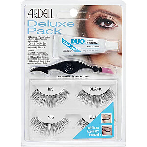 ARDELL Deluxe Pack dirbtinių blakstienų rinkinys 2 poros juodos spalvos