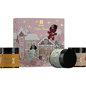 HISKIN SET Рождественский набор соевых розовых свечей Christmas Fragrances 4 шт.