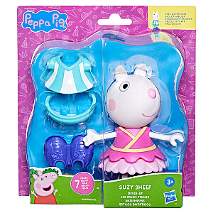 PEPPA PIG Rotaļu komplekts Cūciņa Pepa un draugi, pārģērbjama figūriņa, 15 cm