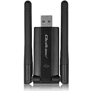 Szybki bezprzewodowy adapter USB DUAL Wi-Fi 2 x 2dBi | Standard  AC | USB 3.0 | 1200Mbps 