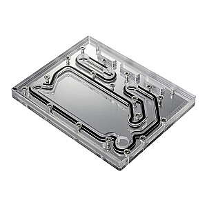 PHANTEKS Glacier D120 Distro Plate — akrils, spogulis, DRGB-LED