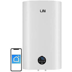 Elektriskais boileris LIN LIFVD1 80l balts ar WI-FI