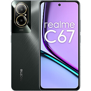 realme C67 17,1 cm (6,72 collas) ar divām SIM kartēm Android 14 4G C tipa USB 8 GB 256 GB 5000 mAh, melns