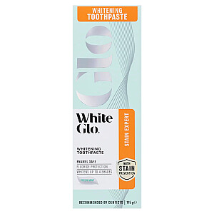 WHITE GLO Stain Expert zobu pasta 115g