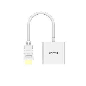 UNITEK ADAPTER HDMI - VGA, FULLHD 60HZ, WHT, M/F