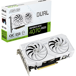 Grafikas karte Asus Dual GeForce RTX 4070 SUPER EVO White OC 12GB GDDR6X (DUAL-RTX4070S-O12G-EVO-WHITE)