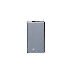 Extralink EPB-126 20000 mAh Sudrabs | Ārējais akumulators | Ārējais akumulators, 45 W PD, USB-C