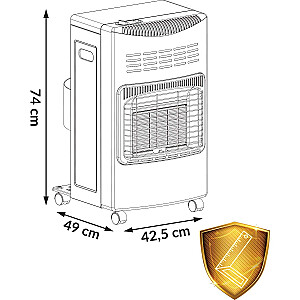 Gāzes plīts HM-900 Humberg melns