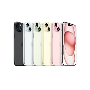 Apple iPhone 15 Plus 17 cm (6,7 collas) ar divām SIM kartēm iOS 17 5G C tipa USB 128 GB melns