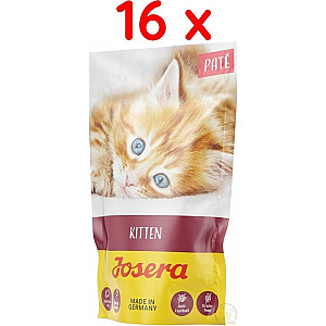 Josera Kitten pastēte ar laša eļļu - komplekts 16x85g