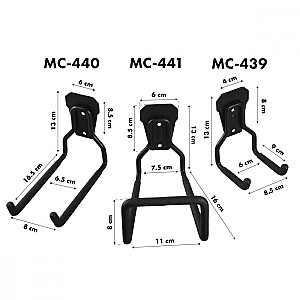 Настенный держатель для гаража MC-439 35 кг 