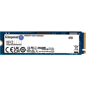 SSD disks Kingston NV2 4 TB M.2 2280 PCI-E x4 Gen4 NVMe (SNV2S/4000G)