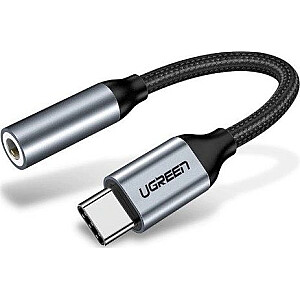 Adapteris USB Ugreen USB-C — 3,5 mm sudraba ligzda (30632)