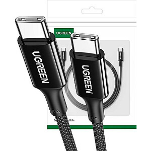 Ugreen USB-C uz USB kabelis USB-C, melns (20478)