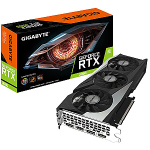 Видеокарта GIGABYTE NVIDIA GeForce RTX 3060 12 ГБ 192 бит PCIE 4.0 16x GDDR6 Память 15000 МГц GPU 1837 МГц 2xHDMI 2xDisplayPort N3060GAMINGOC-12GD2.0