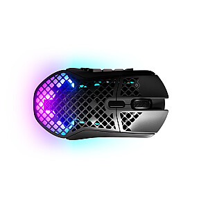 Steelseries Aerox 9 spēļu pele simetriska RF bezvadu + Bluetooth optiskā 18000 DPI
