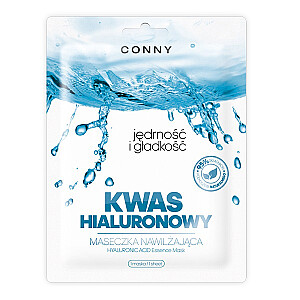 CONNY Hyaluronic Acid Essence Mask, увлажняющая листовая маска с гиалуроновой кислотой, упругость и гладкость, 23 г