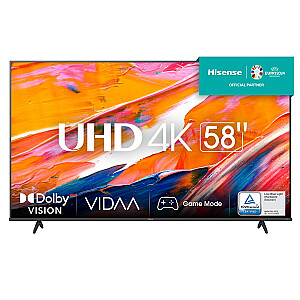 Hisense 58A6K LED televizors (147 cm (58 collas), melns, trīskāršs uztvērējs, UltraHD/4K, HDR)