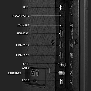 Hisense 58A6K LED televizors (147 cm (58 collas), melns, trīskāršs uztvērējs, UltraHD/4K, HDR)