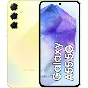 Viedtālrunis Samsung Galaxy A55 5G 8/128 GB Yellow — Awesome Lemon (SM-A556BZY)