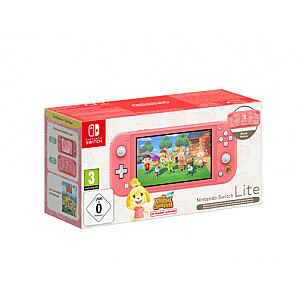 Switch Lite Coral + Animal Crossing