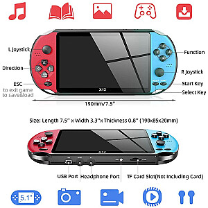 X12 Portable 5.1'' LCD Game & Multimedia