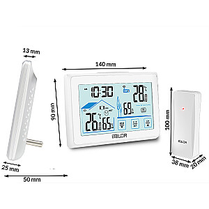 Метеостанция с дисплеем BD-910 белая