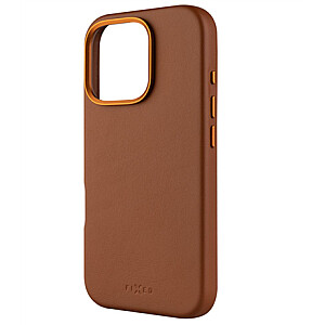 Fixed MagLeather | Back cover | Apple | iPhone 16 Pro | Leather | Brown