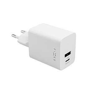 Fixed Mini USB-C/USB Travel Charger 45W | FIXC45M-CU-WH